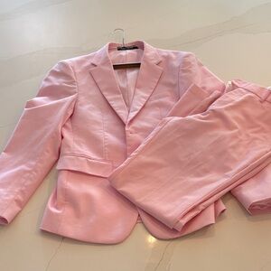 Elegant Pink Men's Blazer and Suit Set